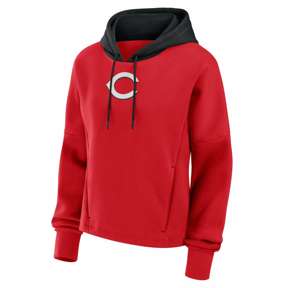 Cincinnati Reds Fanatics Women's Oversized Legacy Favorite Spectator Pullover Hoodie | MLB On Sale