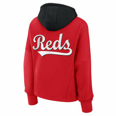Cincinnati Reds Fanatics Women's Oversized Legacy Favorite Spectator Pullover Hoodie | MLB On Sale