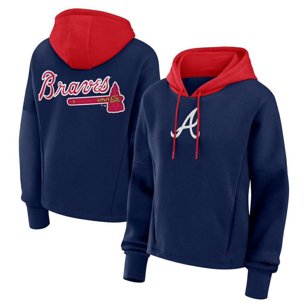 Atlanta Braves Fanatics Women's Oversized Legacy Favorite Spectator Pullover Hoodie | MLB Shop