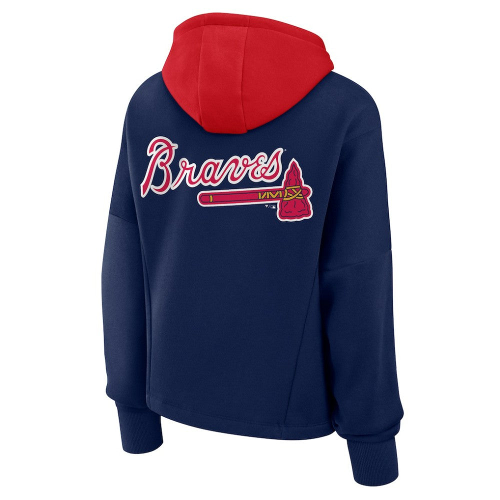 Atlanta Braves Fanatics Women's Oversized Legacy Favorite Spectator Pullover Hoodie | MLB Shop