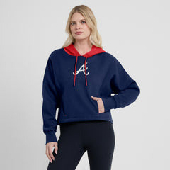 Atlanta Braves Fanatics Women's Oversized Legacy Favorite Spectator Pullover Hoodie | MLB Shop