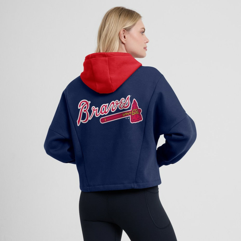 Atlanta Braves Fanatics Women's Oversized Legacy Favorite Spectator Pullover Hoodie | MLB Shop