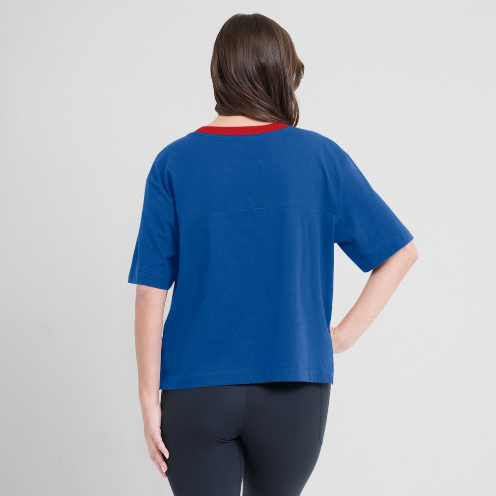 Chicago Cubs Fanatics Oversized Race To Win V-Neck T-Shirt | MLB Online