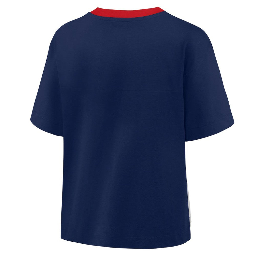 Boston Red Sox Fanatics Oversized Race To Win V-Neck T-Shirt | MLB Near me