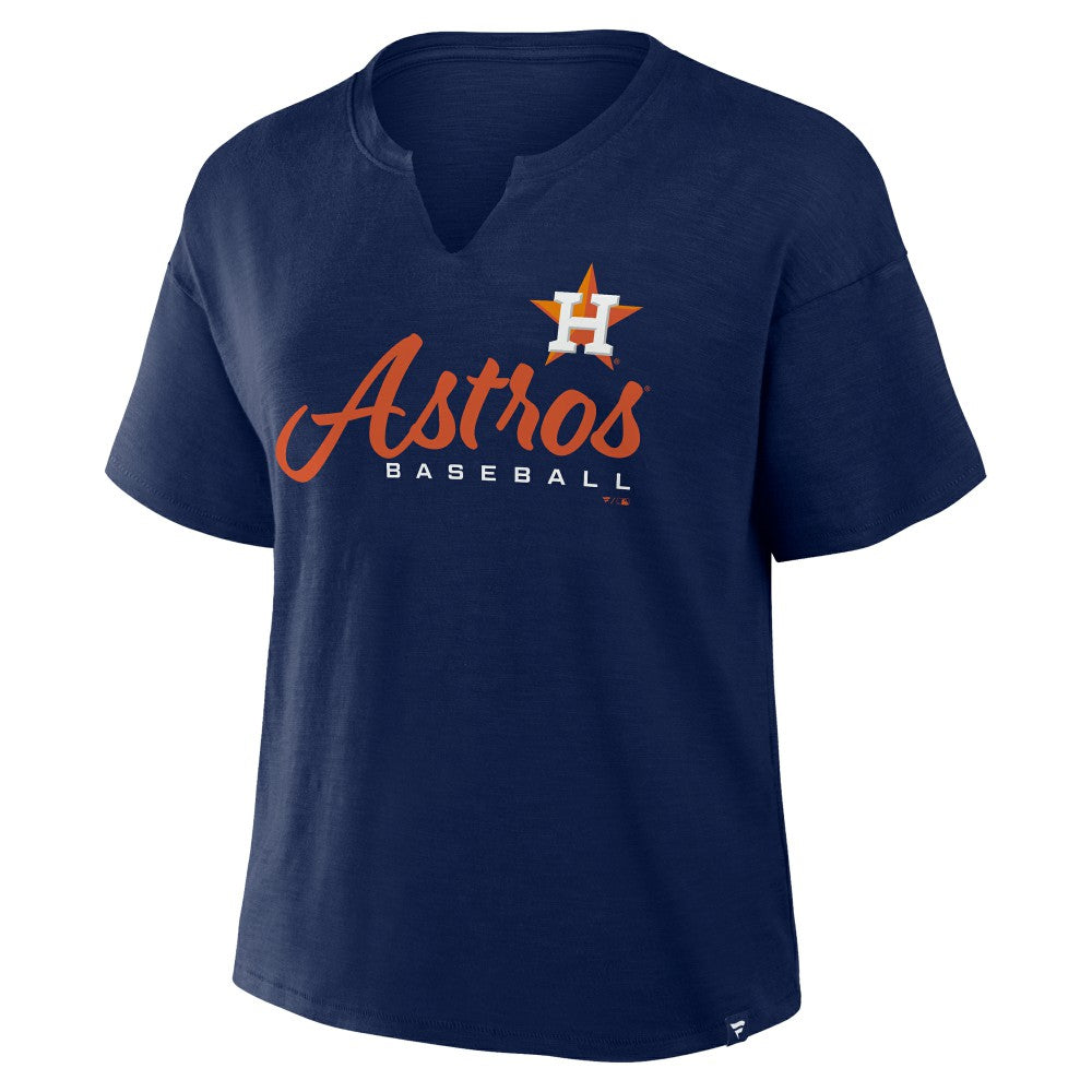 Houston Astros Fanatics Women's Fan Fave Stadium Slub Boxy T-Shirt | MLB For sale
