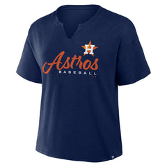 Houston Astros Fanatics Women's Fan Fave Stadium Slub Boxy T-Shirt | MLB For sale
