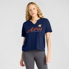 Houston Astros Fanatics Women's Fan Fave Stadium Slub Boxy T-Shirt | MLB For sale