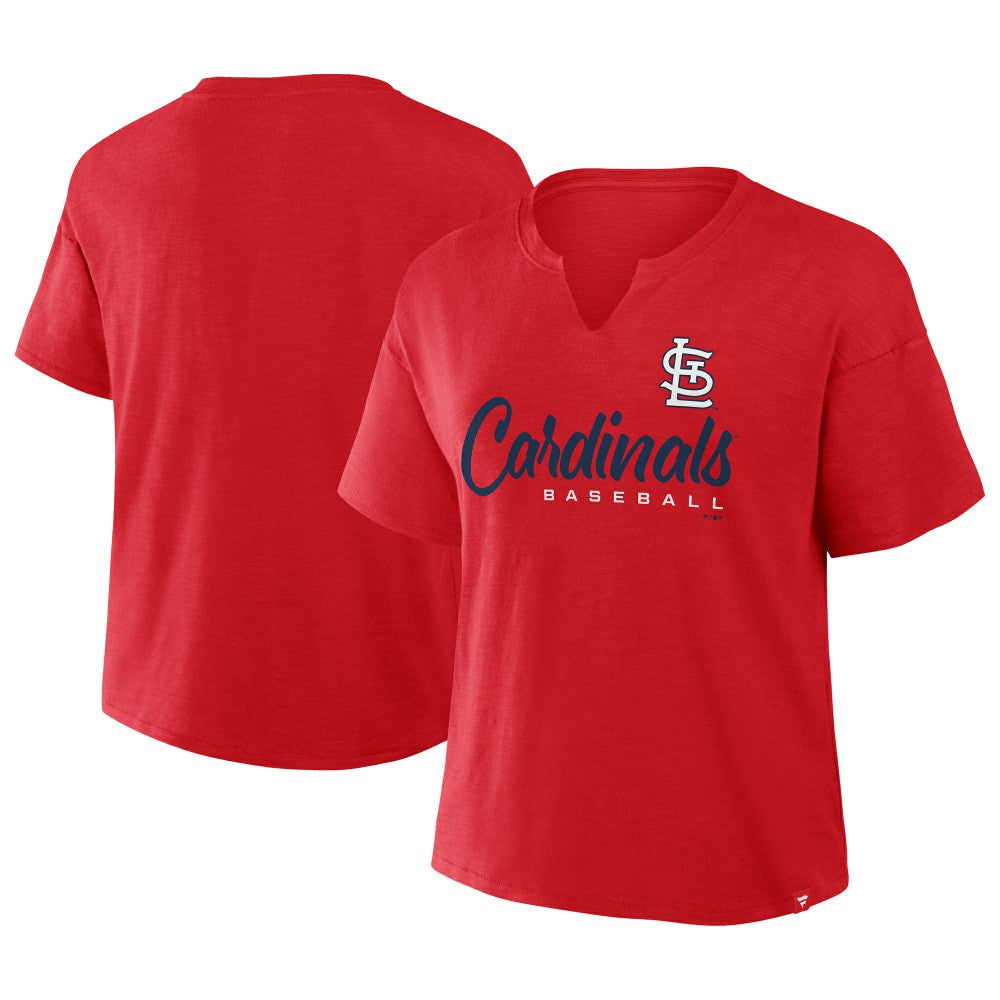 St. Louis Cardinals Fanatics Women's Fan Fave Stadium Slub Boxy T-Shirt | MLB Discount