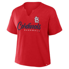 St. Louis Cardinals Fanatics Women's Fan Fave Stadium Slub Boxy T-Shirt | MLB Discount