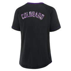 Colorado Rockies Fanatics Women's League Diva Star Raglan V-Neck T-Shirt | MLB On Sale