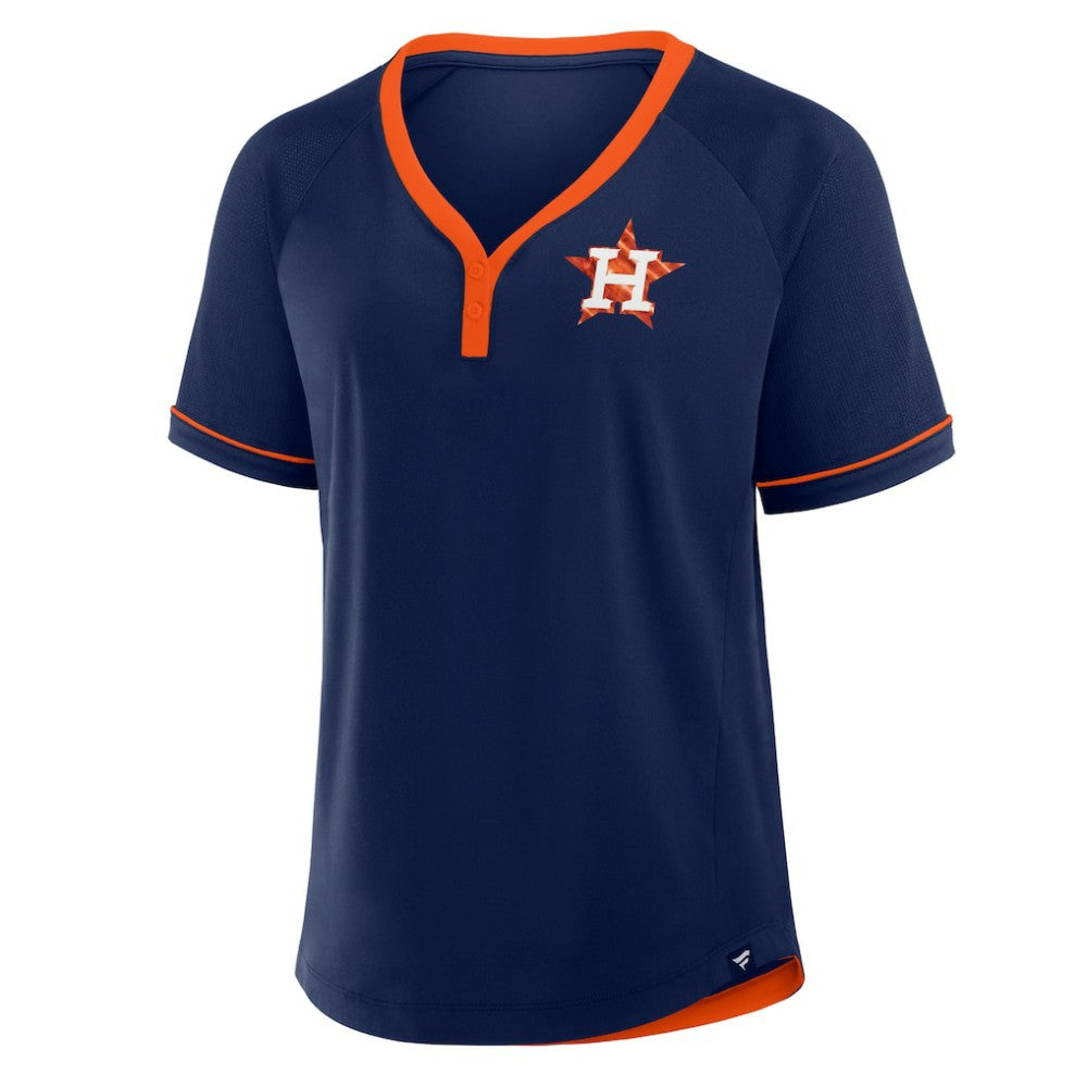 Houston Astros Fanatics Women's League Diva Star Raglan V-Neck T-Shirt | MLB Sale