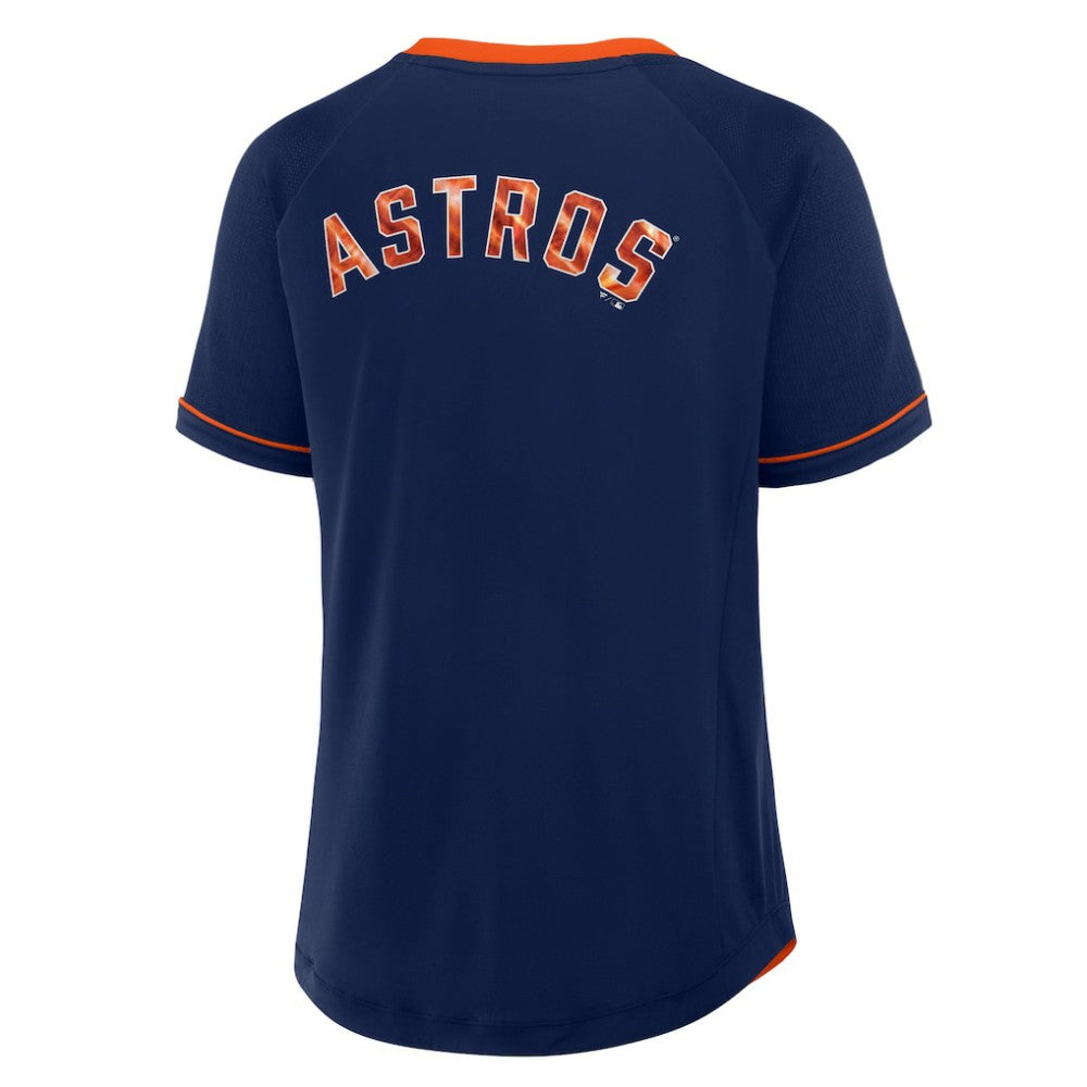Houston Astros Fanatics Women's League Diva Star Raglan V-Neck T-Shirt | MLB Sale