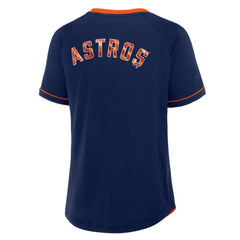 Houston Astros Fanatics Women's League Diva Star Raglan V-Neck T-Shirt | MLB Sale