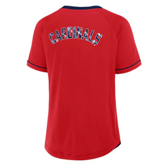 St. Louis Cardinals Fanatics Women's League Diva Star Raglan V-Neck T-Shirt | MLB For sale