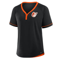 Baltimore Orioles Fanatics Women's League Diva Star Raglan V-Neck T-Shirt | MLB On Sale
