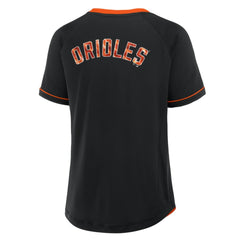 Baltimore Orioles Fanatics Women's League Diva Star Raglan V-Neck T-Shirt | MLB On Sale