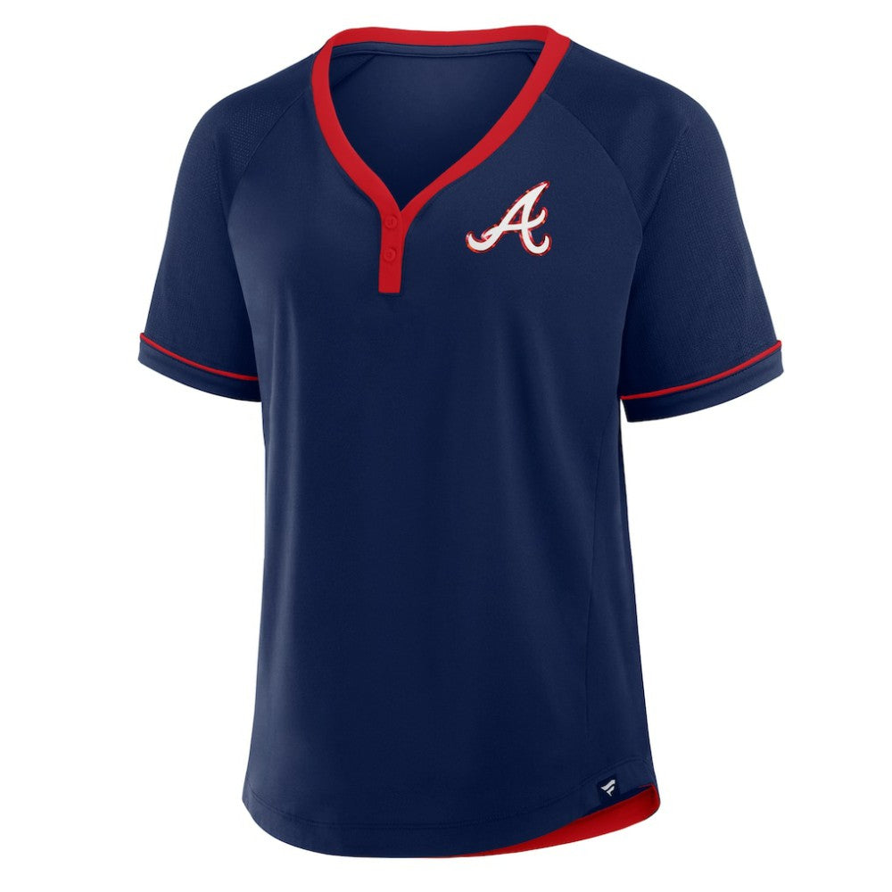 Atlanta Braves Fanatics Women's League Diva Star Raglan V-Neck T-Shirt | MLB Near me