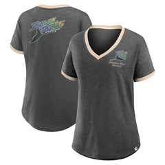Tampa Bay Rays Fanatics Women's Binge Worthy Stadium Slub V-Neck T-Shirt | MLB Online