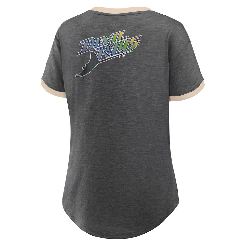 Tampa Bay Rays Fanatics Women's Binge Worthy Stadium Slub V-Neck T-Shirt | MLB Online