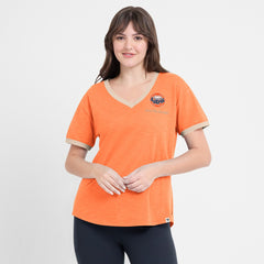 Houston Astros Fanatics Women's Binge Worthy Stadium Slub V-Neck T-Shirt | MLB US