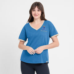 Kansas City Royals Fanatics Women's Binge Worthy Stadium Slub V-Neck T-Shirt | MLB Online