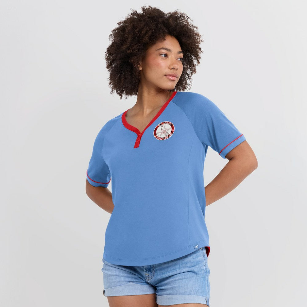 St. Louis Cardinals Fanatics Women's Cooperstown Collection League Diva V-Neck T-Shirt | MLB Near me