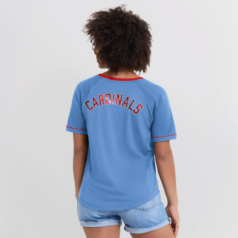 St. Louis Cardinals Fanatics Women's Cooperstown Collection League Diva V-Neck T-Shirt | MLB Near me