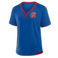 Atlanta Braves Fanatics Women's Cooperstown Collection League Diva Raglan V-Neck T-Shirt | MLB Sale