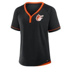 Baltimore Orioles Fanatics Women's Cooperstown Collection League Diva Raglan V-Neck T-Shirt | MLB Sale