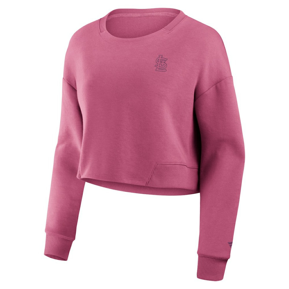 St. Louis Cardinals Fanatics Women's Studio Cropped Pullover Sweatshirt | MLB Near me