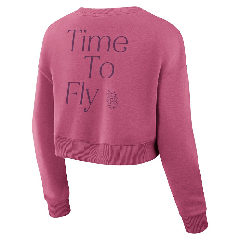 St. Louis Cardinals Fanatics Women's Studio Cropped Pullover Sweatshirt | MLB Near me