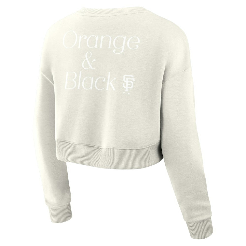 San Francisco Giants Fanatics Women's Studio Cropped Pullover Sweatshirt | MLB US