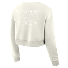 San Francisco Giants Fanatics Women's Studio Cropped Pullover Sweatshirt | MLB US