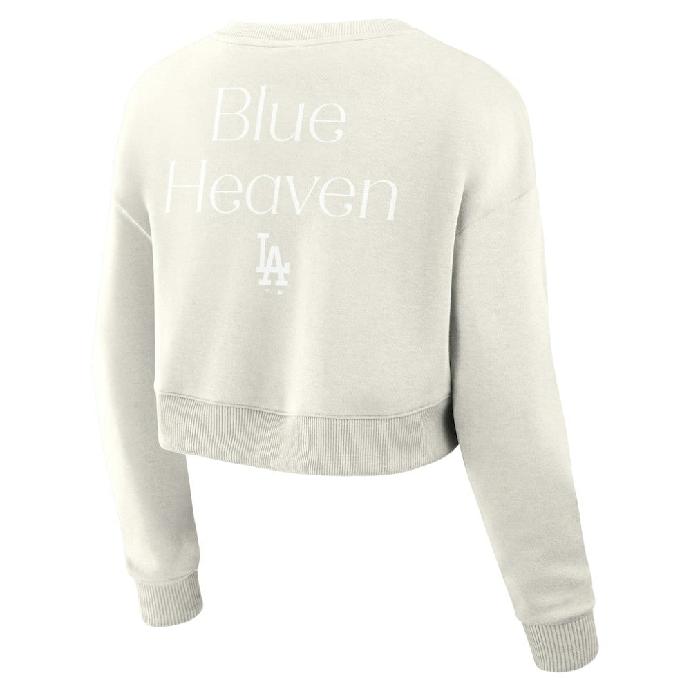 Los Angeles Dodgers Fanatics Women's Studio Cropped Pullover Sweatshirt | MLB For sale