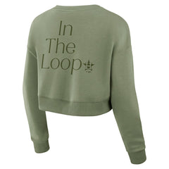 Houston Astros Fanatics Women's Studio Cropped Pullover Sweatshirt | MLB Shop
