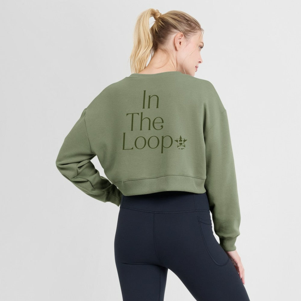 Houston Astros Fanatics Women's Studio Cropped Pullover Sweatshirt | MLB Shop
