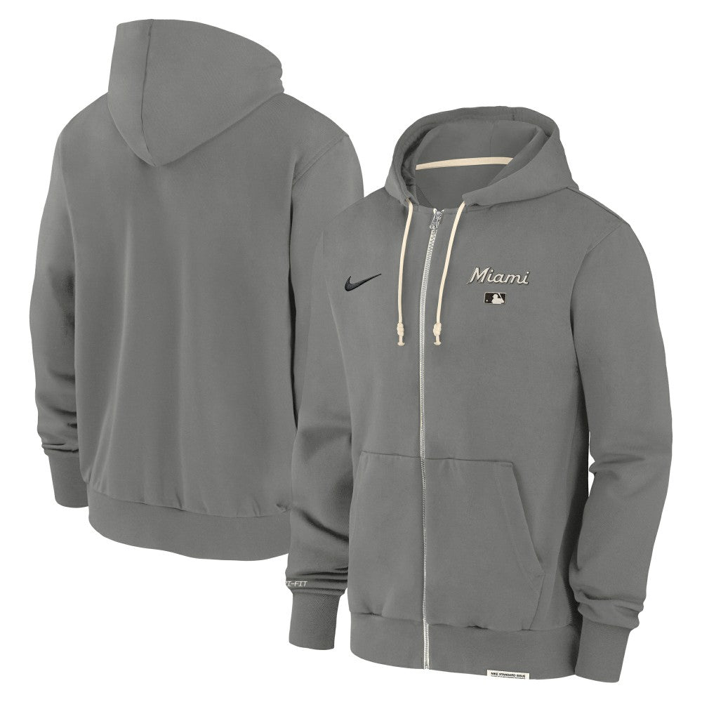 Miami Marlins Nike Authentic Collection Travel Performance Full-Zip Hoodie | MLB Near me