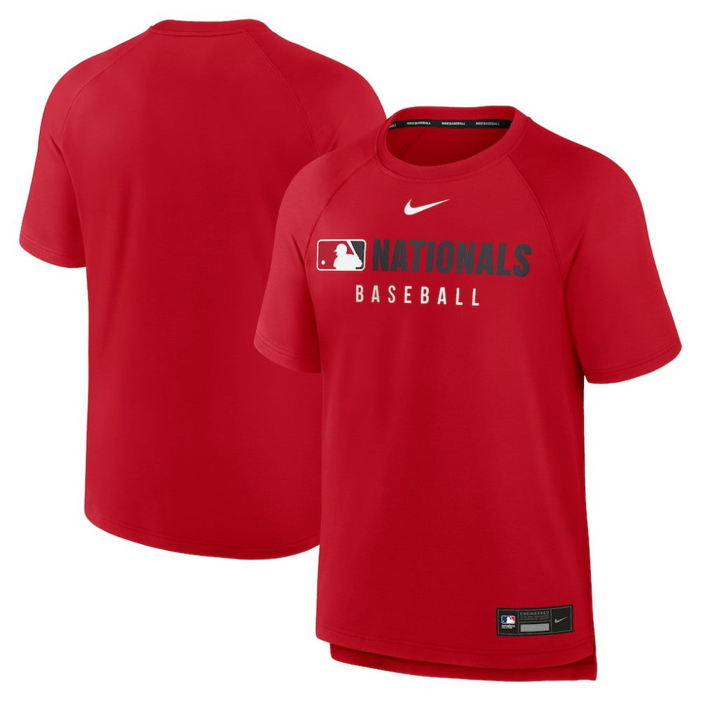 Washington Nationals Nike Authentic Collection Pregame Raglan Dri-FIT T-Shirt | MLB US