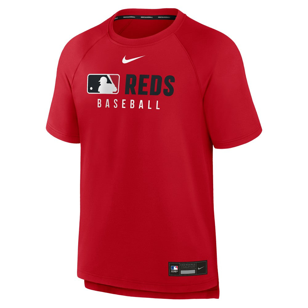 Cincinnati Reds Nike Authentic Collection Pregame Raglan Dri-FIT T-Shirt | MLB For sale
