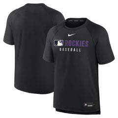 Colorado Rockies Nike Authentic Collection Pregame Raglan Dri-FIT T-Shirt | MLB Sale