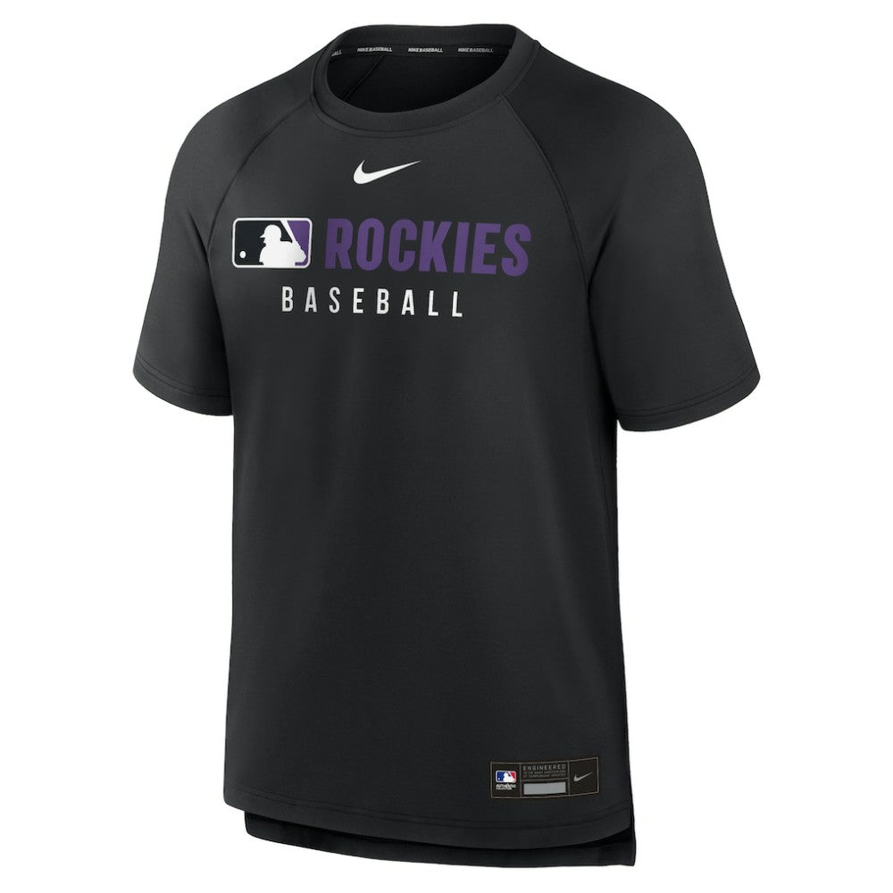 Colorado Rockies Nike Authentic Collection Pregame Raglan Dri-FIT T-Shirt | MLB Sale