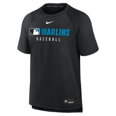Miami Marlins Nike Authentic Collection Pregame Raglan Dri-FIT T-Shirt | MLB Online