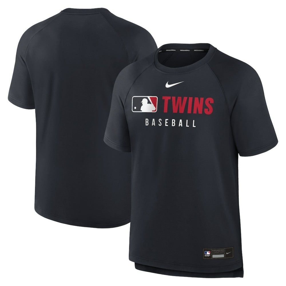 Minnesota Twins Nike Authentic Collection Pregame Raglan Dri-FIT T-Shirt | MLB Shop