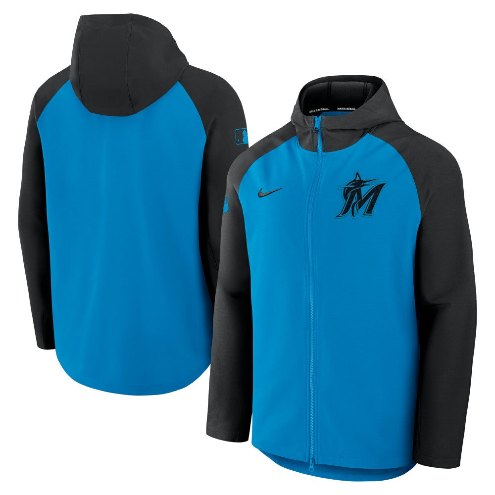 Miami Marlins Nike Authentic Collection Raglan Performance Full-Zip Jacket | MLB US