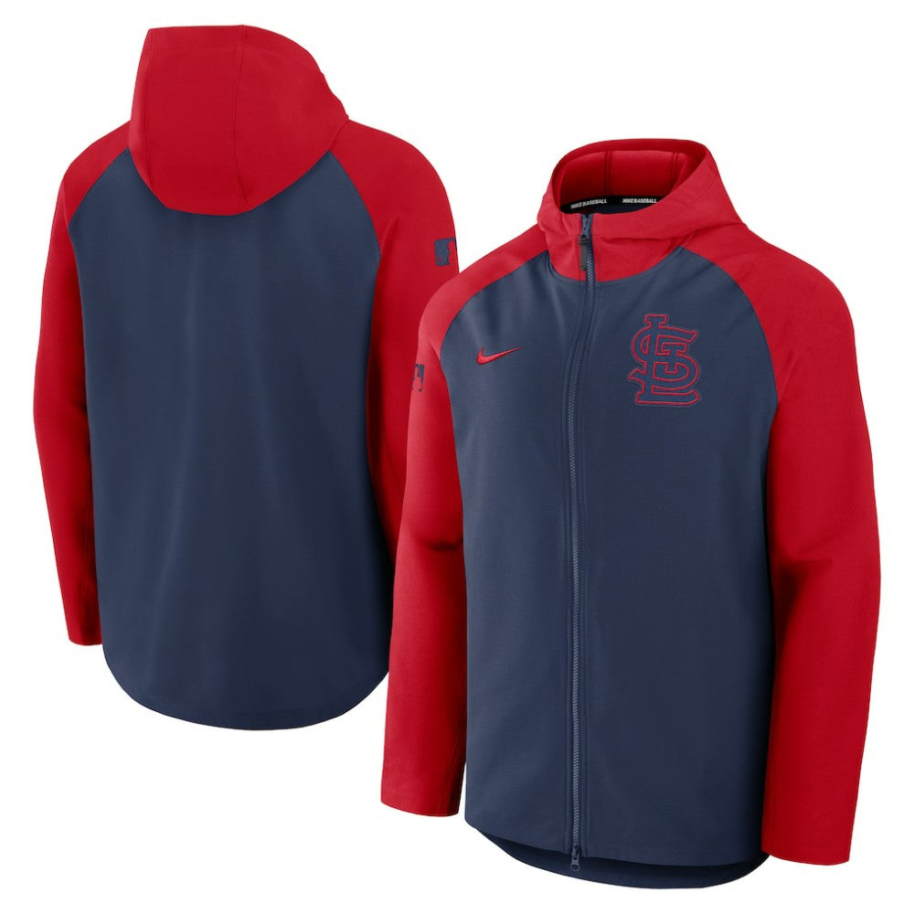 St. Louis Cardinals Nike Authentic Collection Raglan Performance Full-Zip Jacket | MLB US