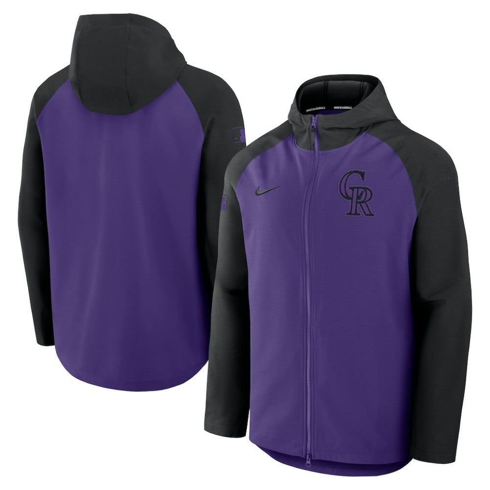 Colorado Rockies Nike Authentic Collection Raglan Performance Full-Zip Jacket | MLB US