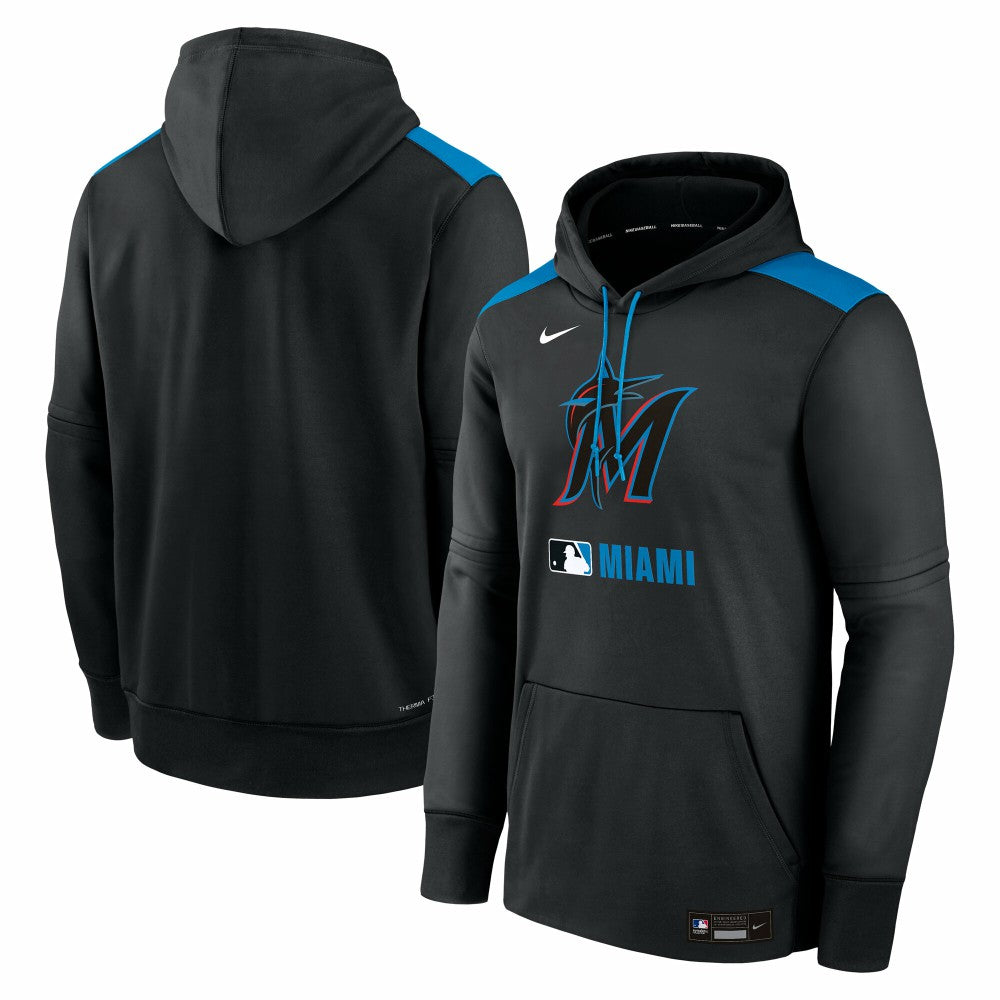 Miami Marlins Nike Authentic Collection Performance Pullover Hoodie | MLB US