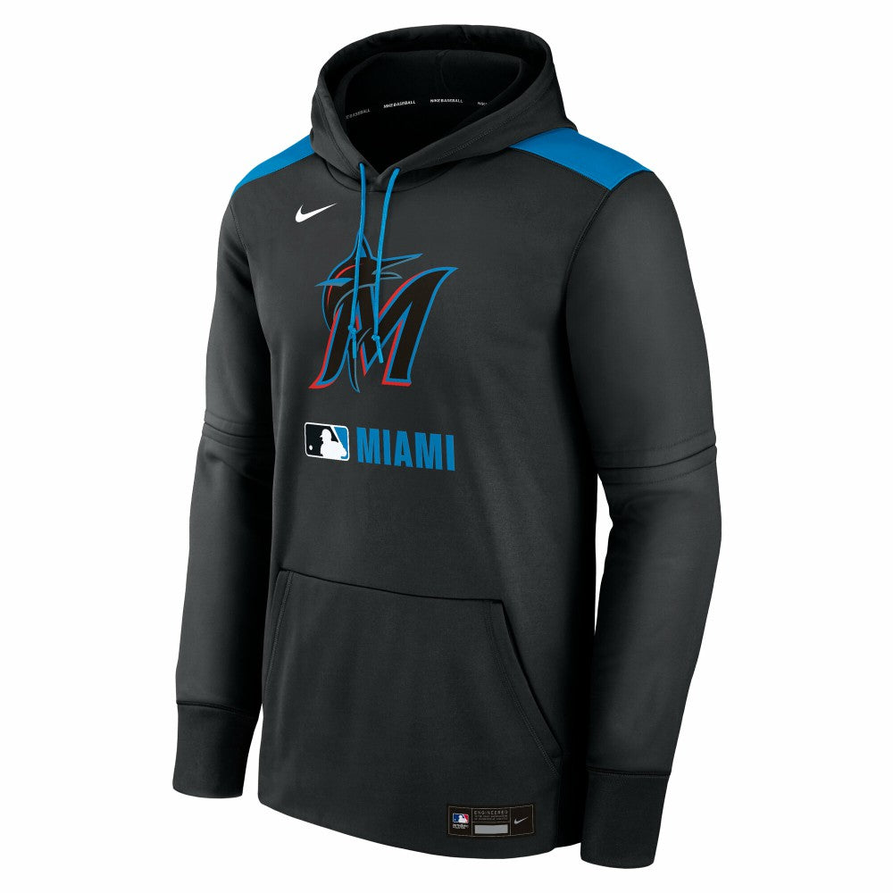 Miami Marlins Nike Authentic Collection Performance Pullover Hoodie | MLB US