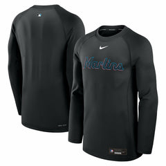 Miami Marlins Nike Authentic Collection Game Time Raglan Dri-FIT Long Sleeve T-Shirt | MLB Online
