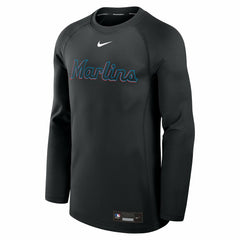 Miami Marlins Nike Authentic Collection Game Time Raglan Dri-FIT Long Sleeve T-Shirt | MLB Online